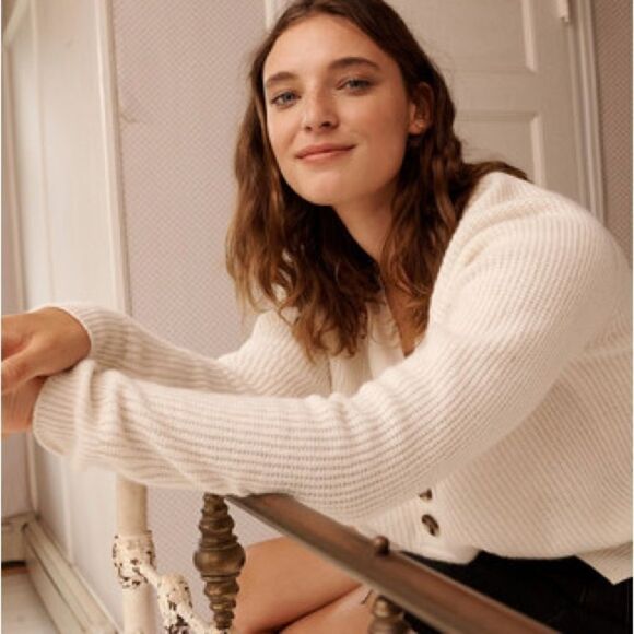MADEWELL LYLE RIBBED HENLEY SWEATER - Picture 1 of 10